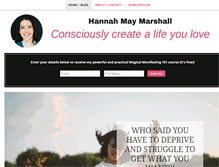 Tablet Screenshot of hannahmaymarshall.com